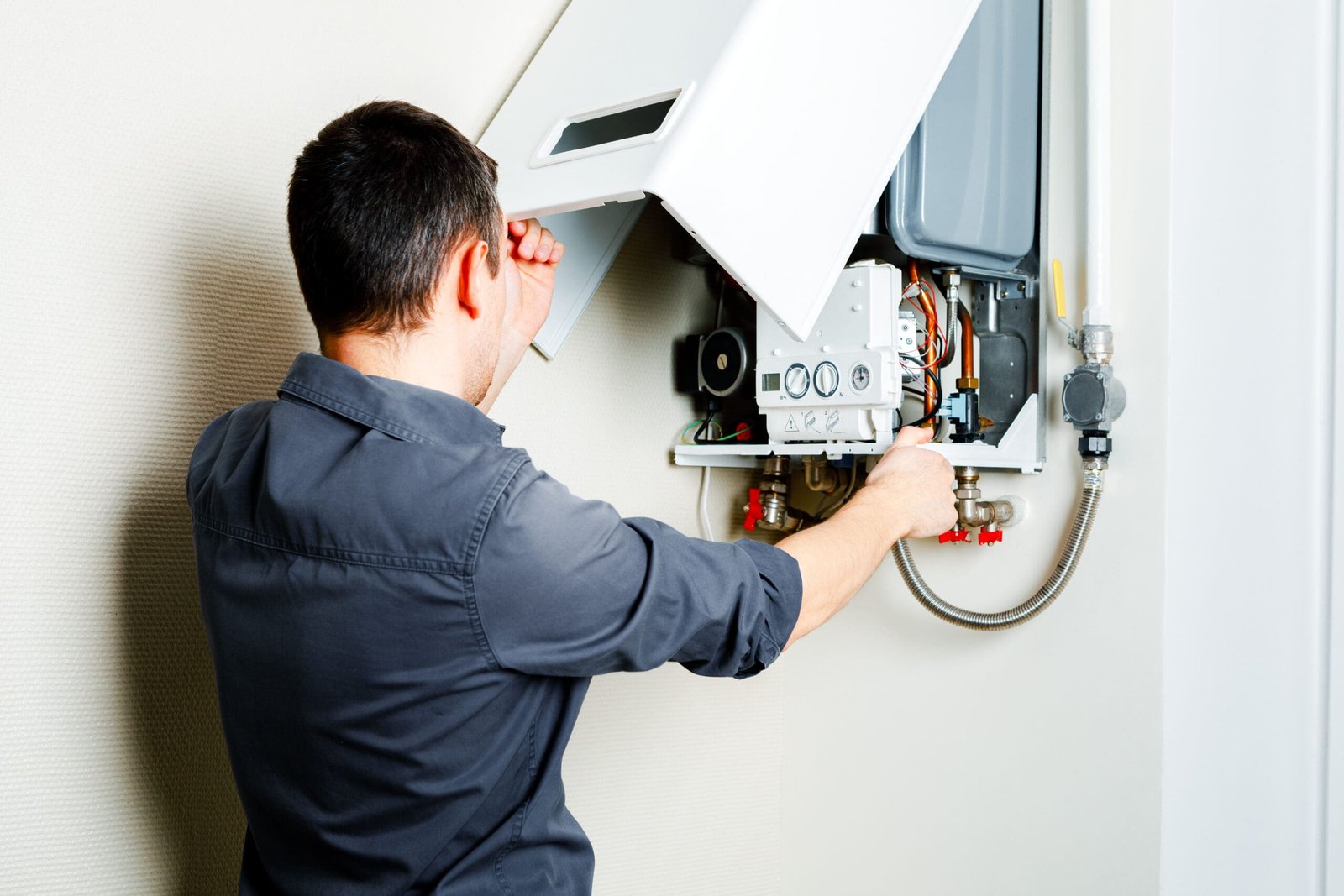 HVAC technician working